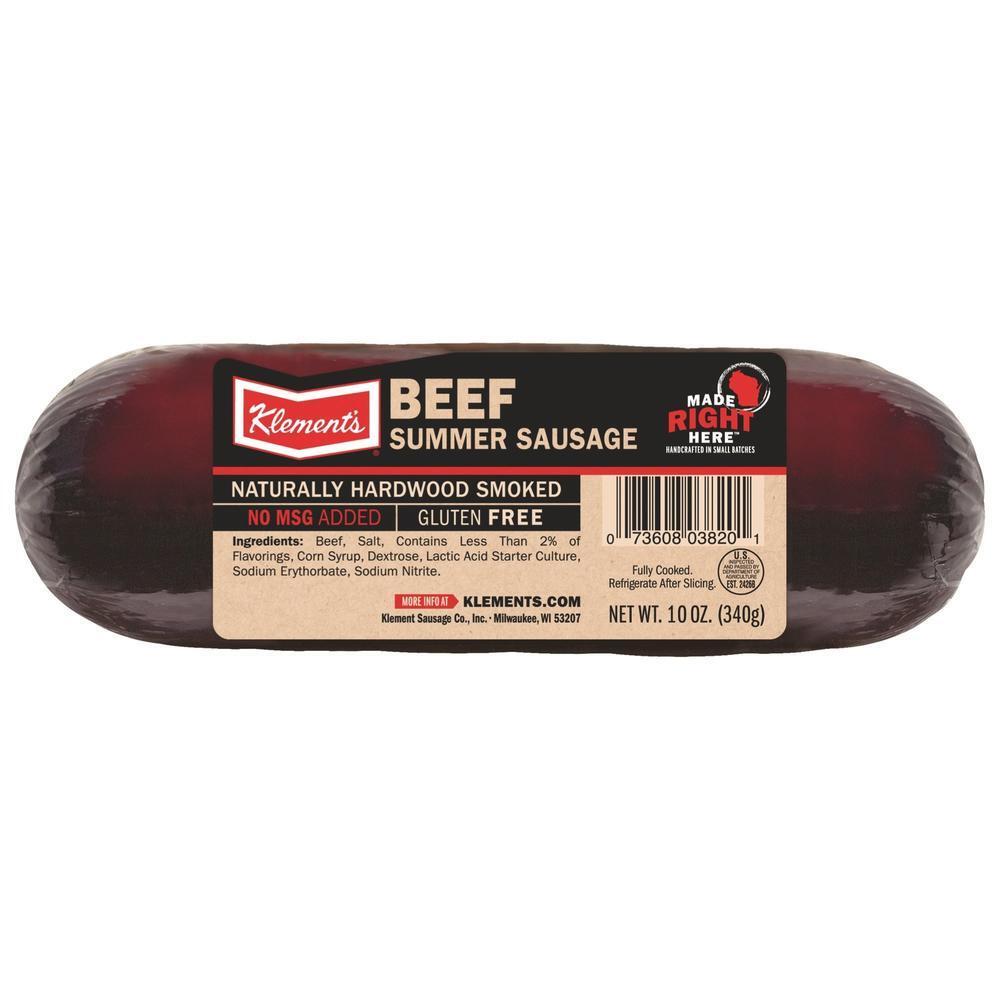 Klement's Beef Summer Sausage - 10 oz