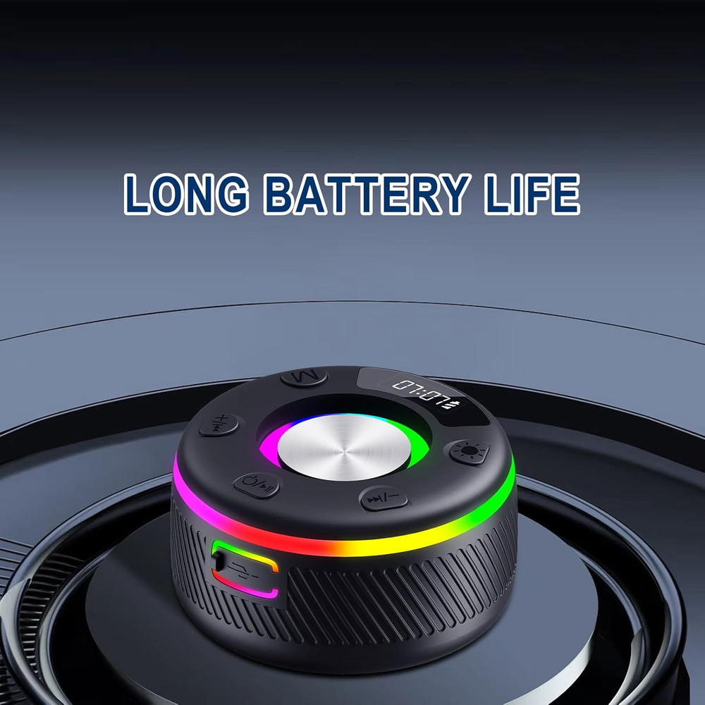 Bluetooth Speaker, Shower Speaker, IP7 Waterproof Portable Speakers Bluetooth 5.