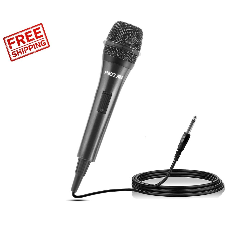 Versatile Karaoke Microphone with Unidirectional Sound & Easy Control Switch