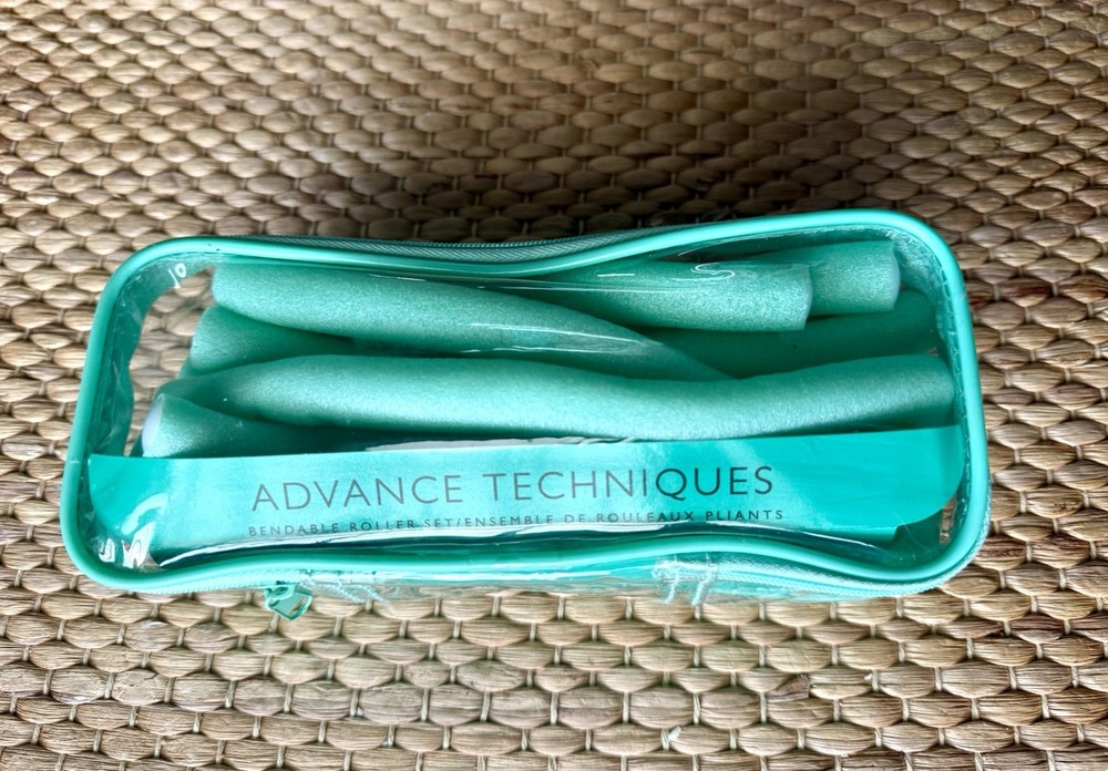 Avon Advanced Techniques 12 Green Bendable Roller Set Create Spiral Hair Curls