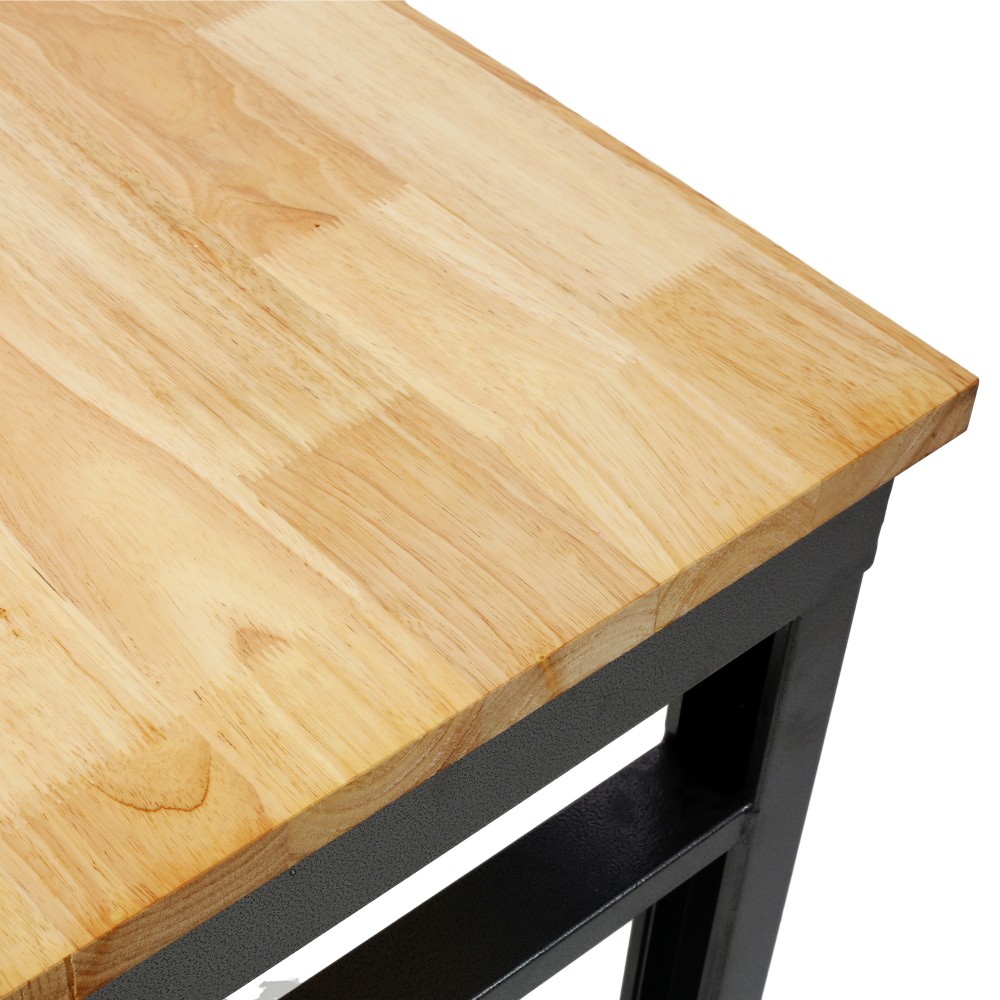 Heavy Duty Rolling Workbench, Locking Wheels Adjustable Height 60" Garage