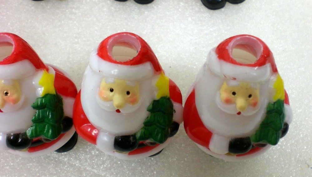 Kurt Adler 10 Santa Light GLOBES ONLY - No Light String