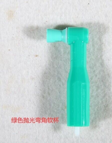 1000 dental small Head disposable prophy angles soft cup green