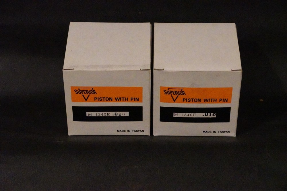 Superior .010 Flat Top Cast Piston Kit Set For 84-99 Harley Evolution 1340 80"