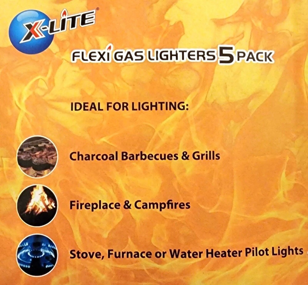 5 X-Lite Portable Refillable Flexible Adjustable Flame BBQ Oven Camp Gas Lighter