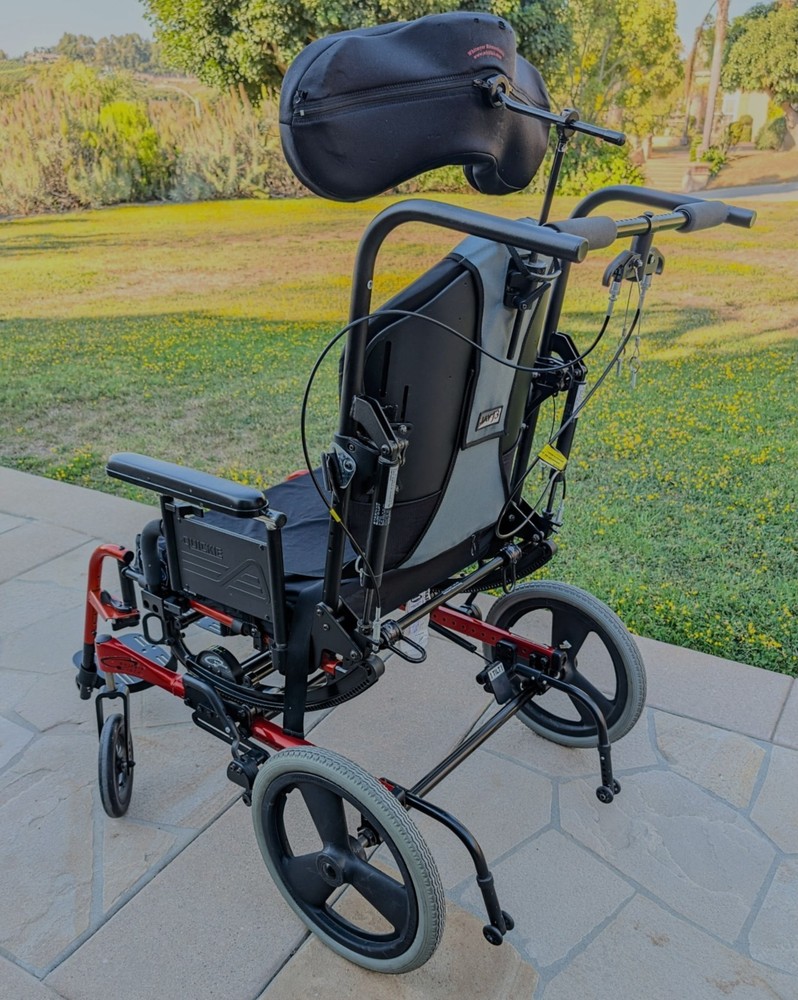 Quickie IRIS Tilt-in-Space Stroller Handle Assembly Large w/ Tilt Trigger