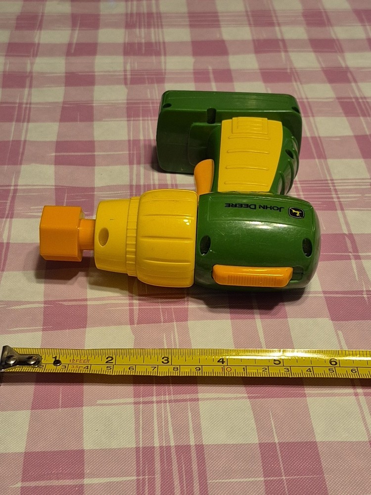 John Deere REPLACEMENT Drill Pretend Construction Toy Working Condition