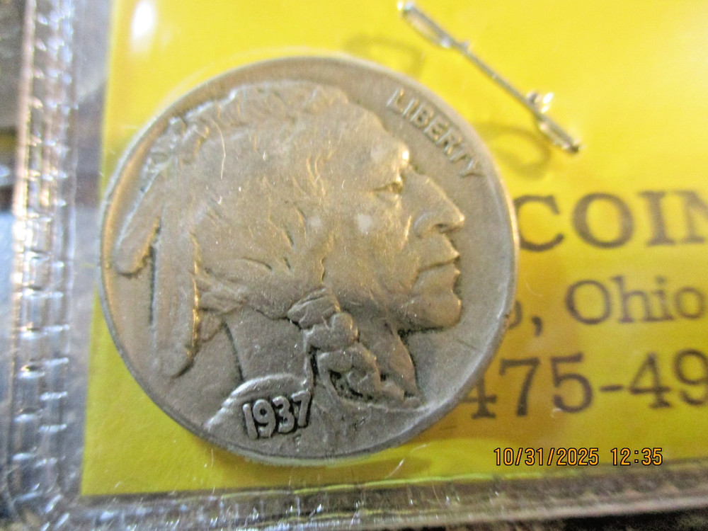 1937 BUFFALO NICKEL XF KK