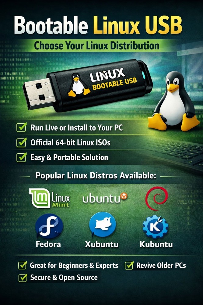 Choose Your Linux Distro - Bootable USB Drive