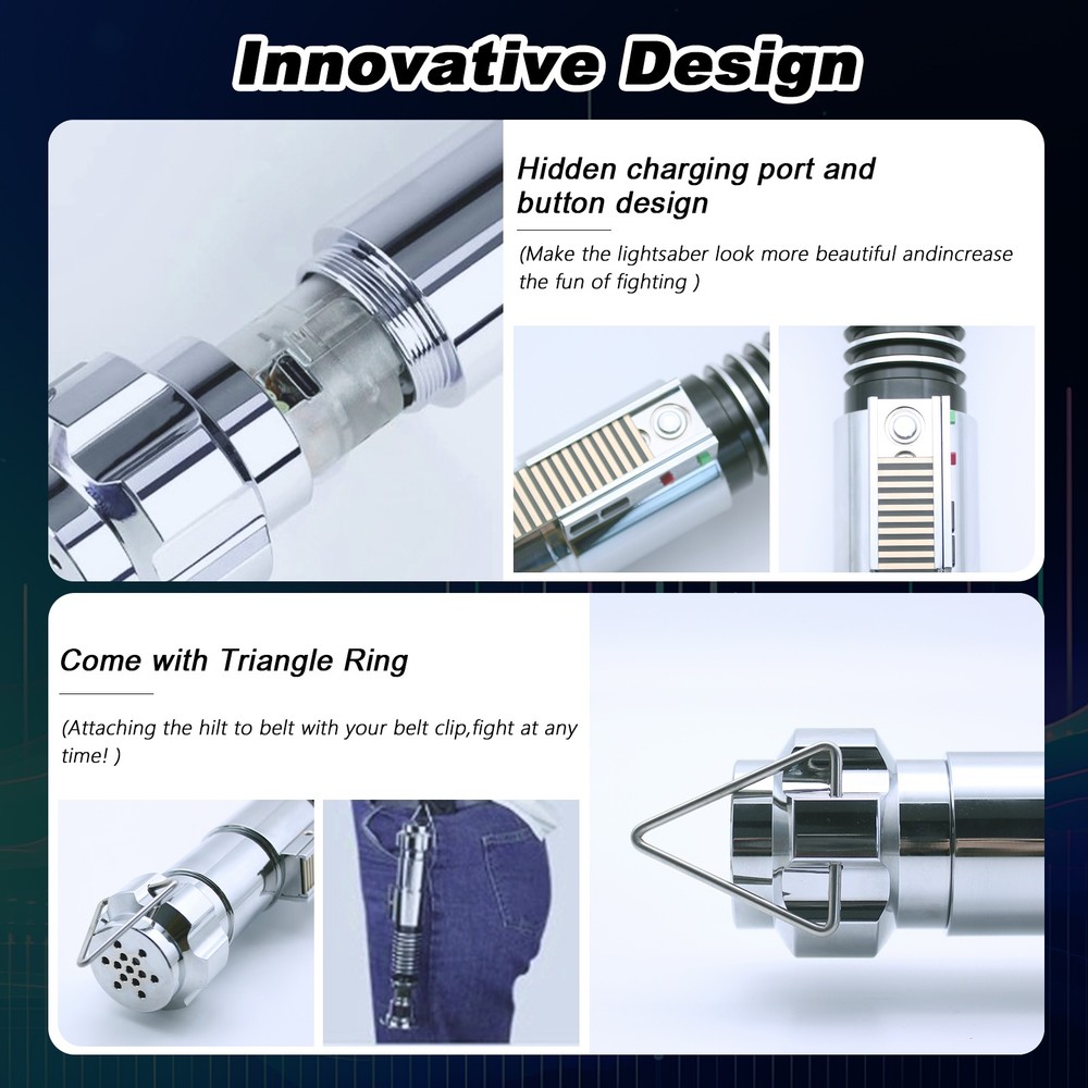 Button Spring Missing Force Lightsaber 16 RGB Motion Control Metal Hilt Dueling