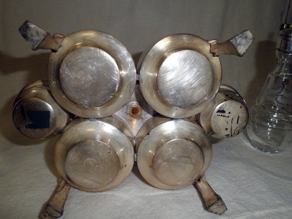 Simpson Hall Miller breakfast castor bottle cruet set