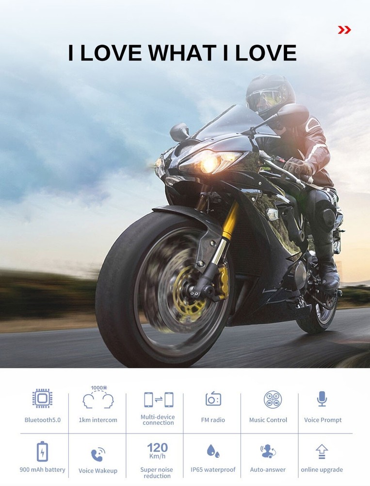 Hysnox Motorcycle Helmet Bluetooth Headset Shark-02