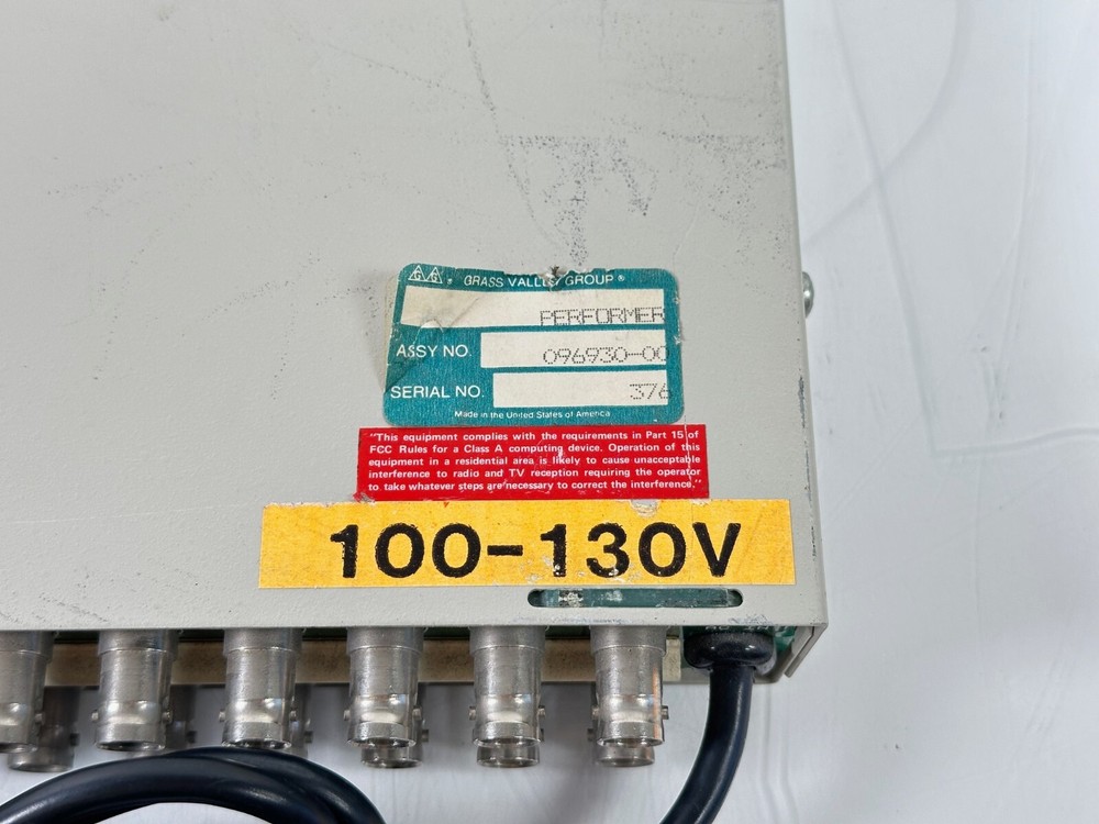 Grass Valley Group Performer VAA