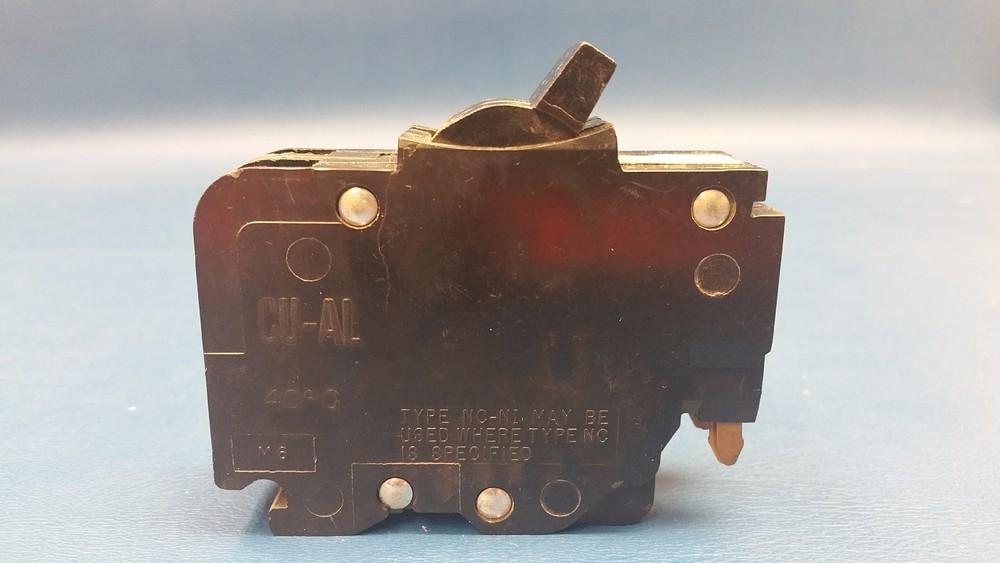 Federal Pacific 30 Amp 2 or Double Pole 1" Thin Breaker - Chipped Plastic SAVE!
