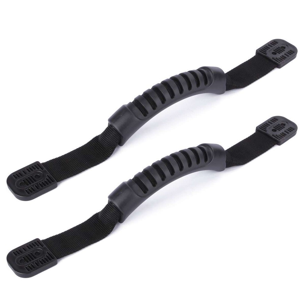 Black Grab Handle Kayak Boat Side Mount Rubber Replacement Grip Handle -2 Pack