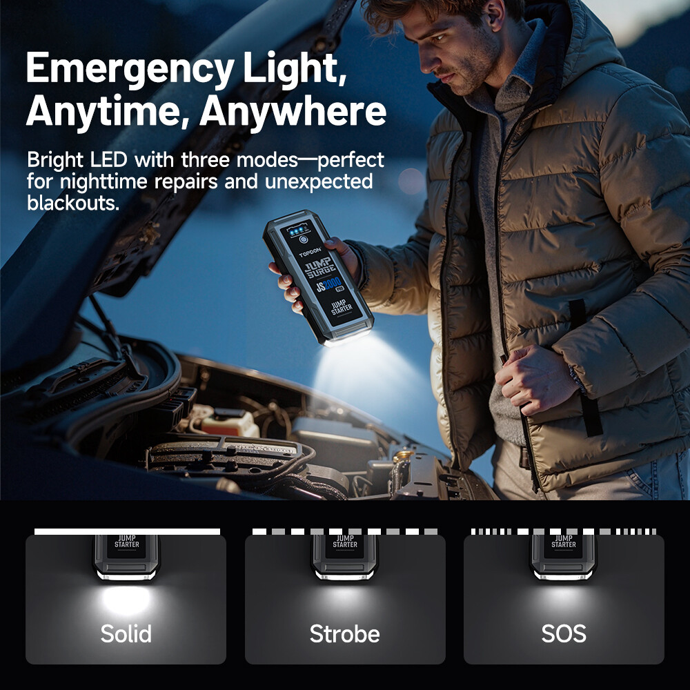 🔥TOPDON JS2000PRO New Generation TOPDON Multi-Functional Emergency Jump Starter