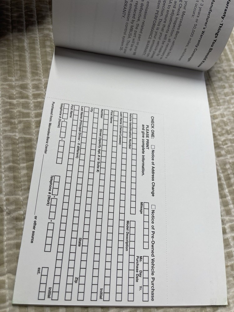 mercedes benze 2009 E Class Owners manual