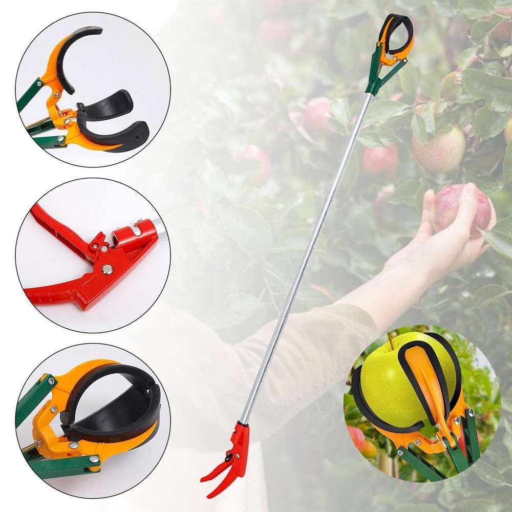 Fruit Picker Multifunctional with Three Claws Lightweight Sturdy Long Handle
