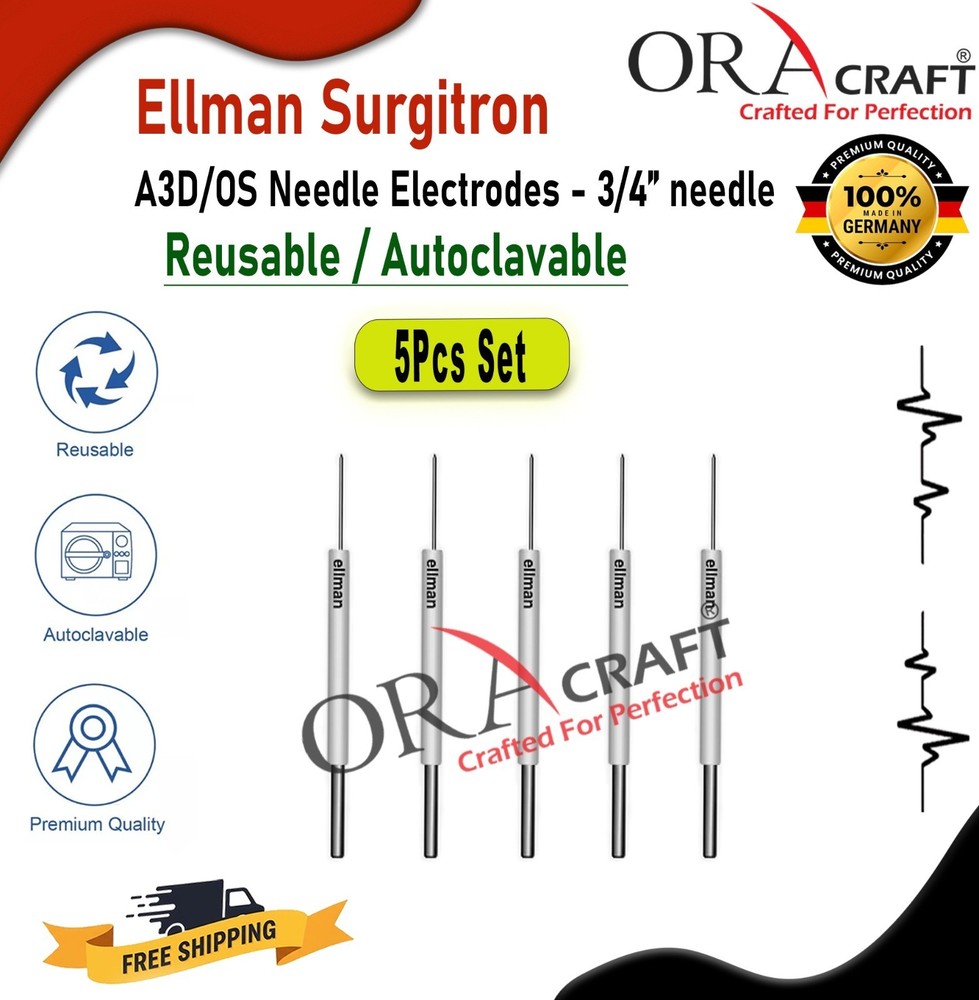 Ellman A3D/OS Needle Electrode-Twenty Five (5) Single Use-Disposable Electrode