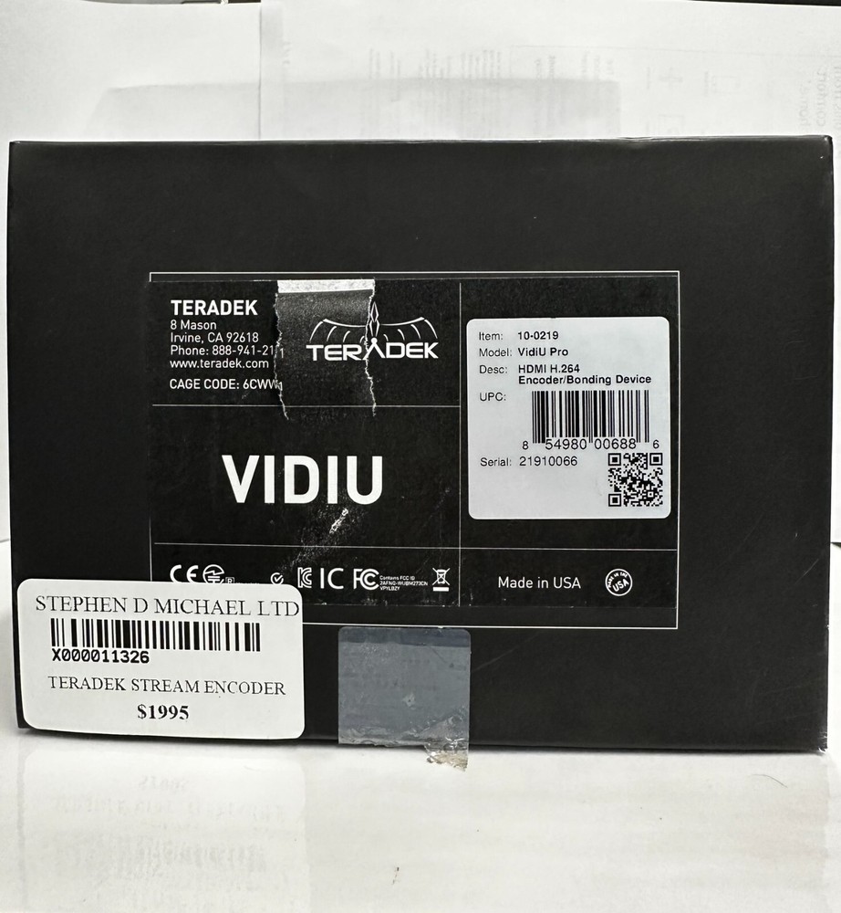 Teradek VidiU Pro HDMI Encoder/Bonding Device