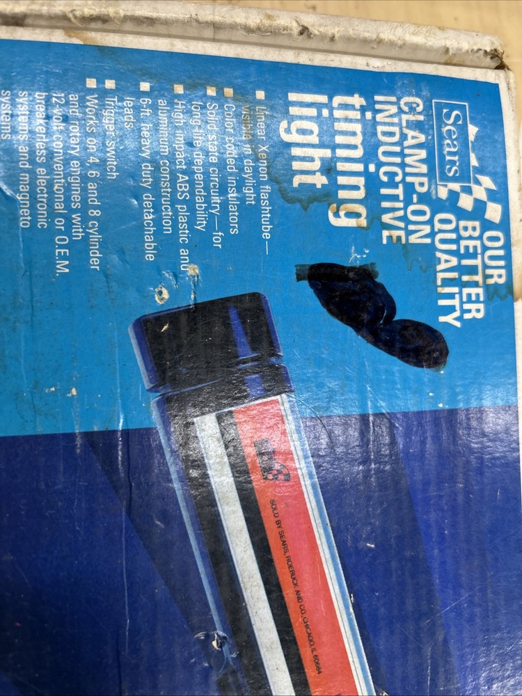 Sears Clamp-On Inductive Timing Light Model 28-21174 (TESTED)