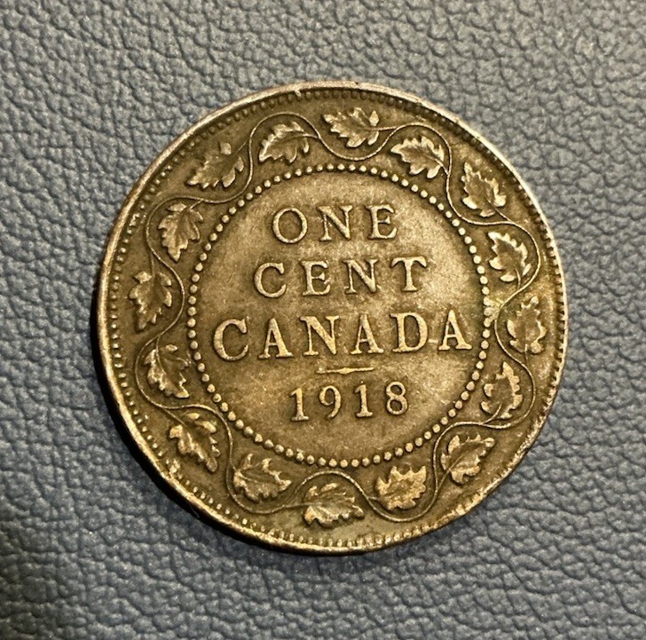 1918 Canada Large One Cent