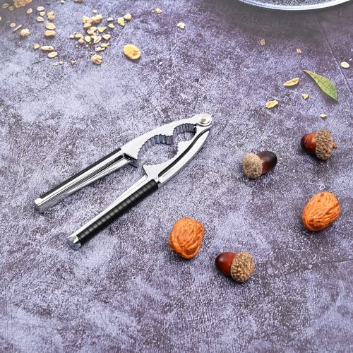 Nut Crackers Walnut Cracker Heavy Duty Shell Cracker with 2 PCS Black