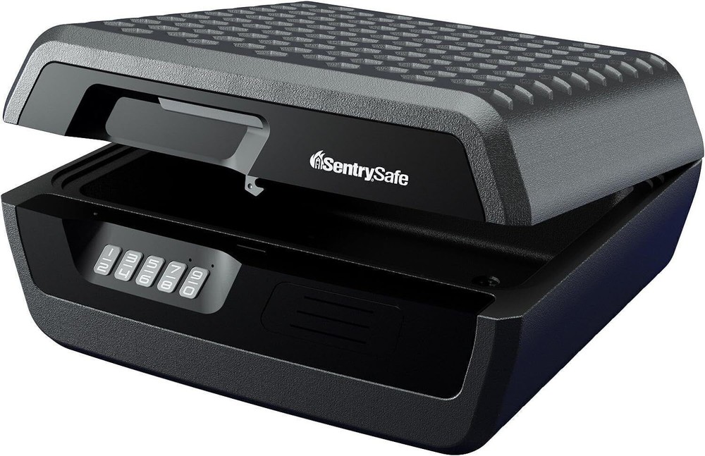 Fireproof Waterproof Lock Box w/ Digital Keypad Lock Shelf Safe for Document Box