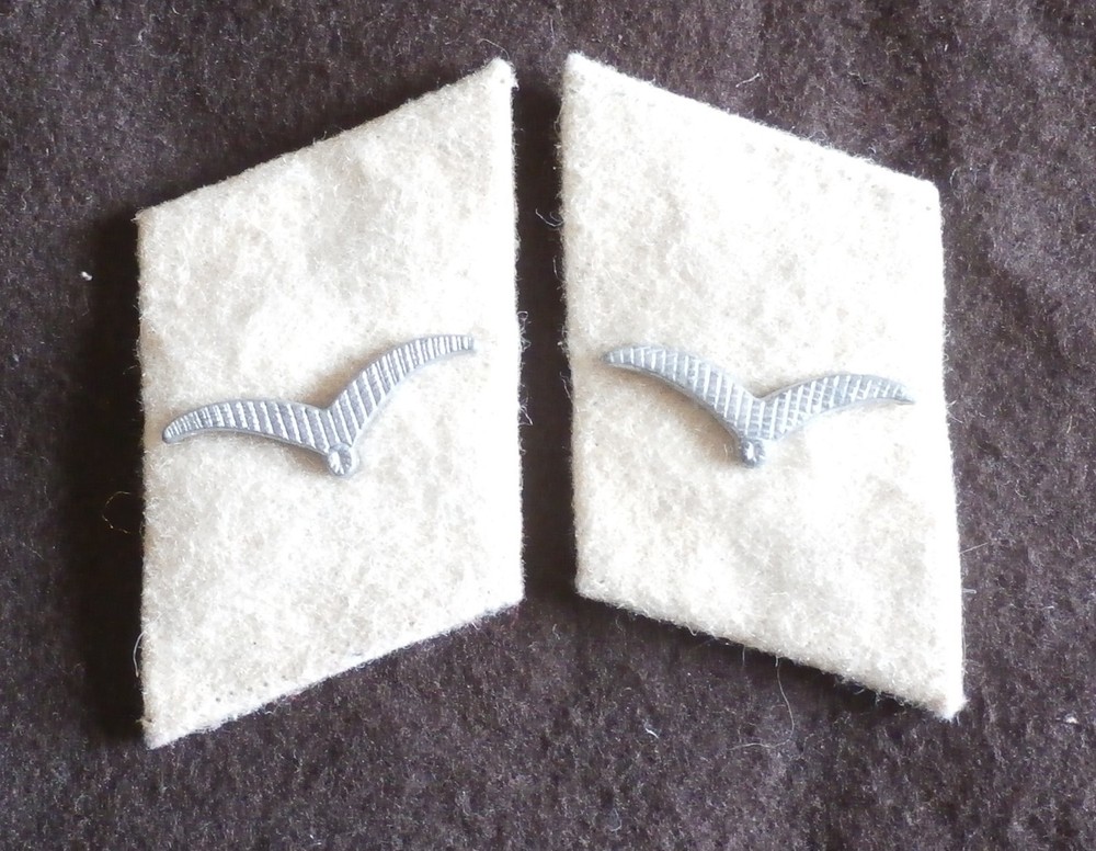 WW2 German collar tabs  Original  Used