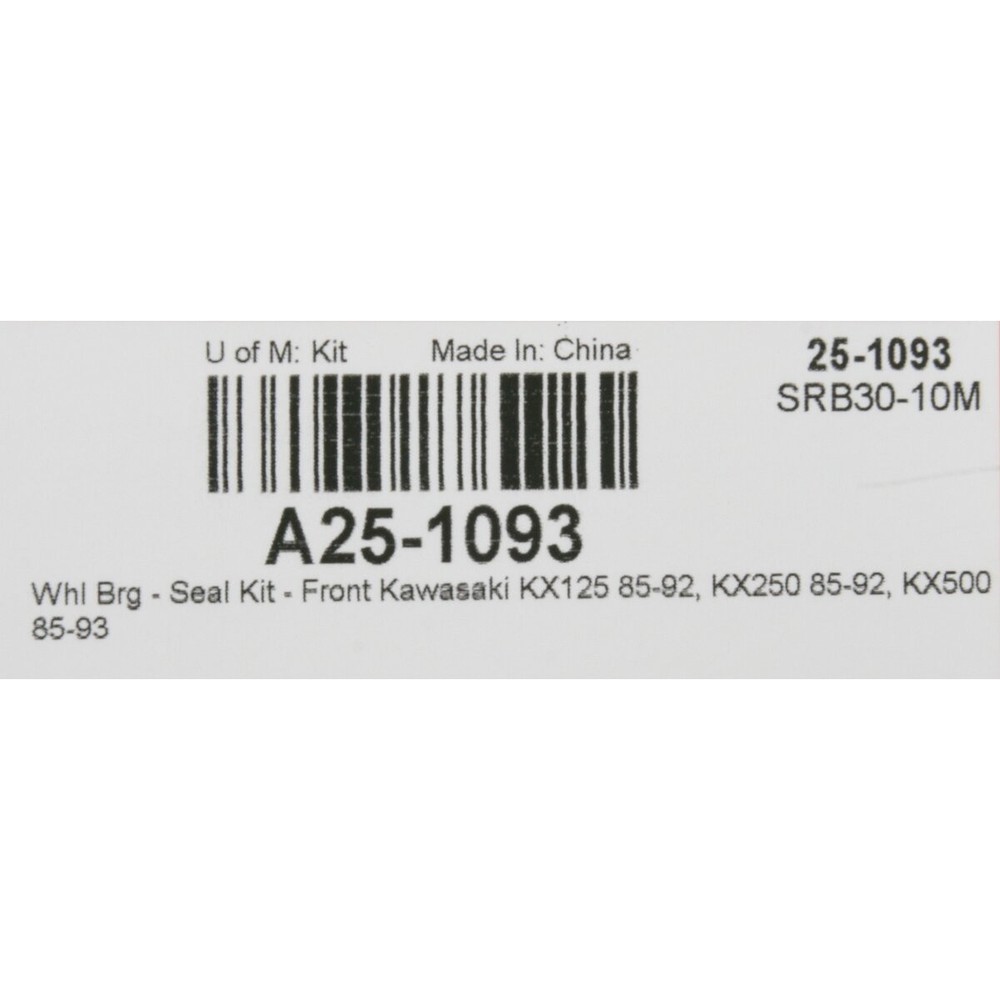 Moose Front Wheel Bearing Kit - A25-1093