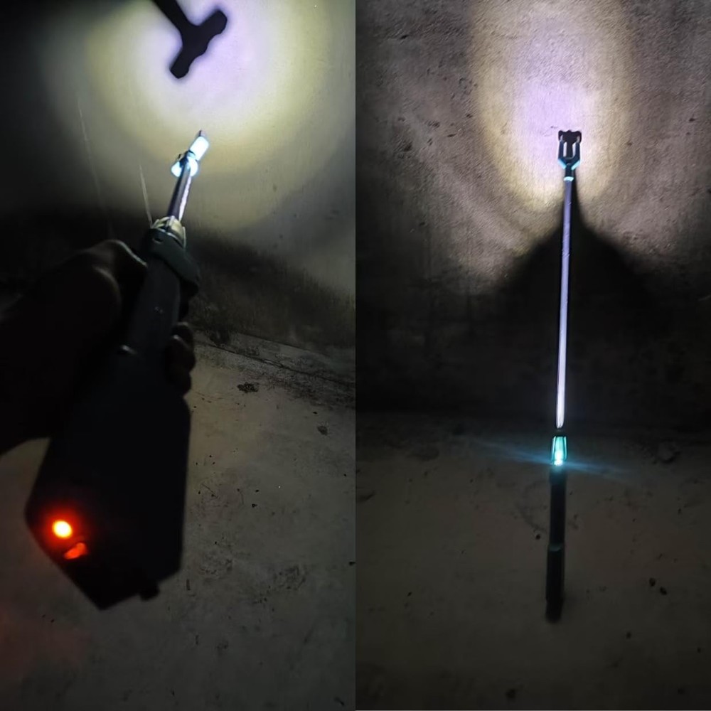 Cattle Prod Waterproof Stick with LED Light 26.3", Green