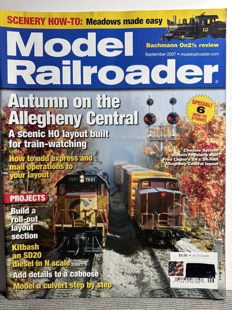 Model Railroader Magazine - September 2007 - Add Express and Mail Operations
