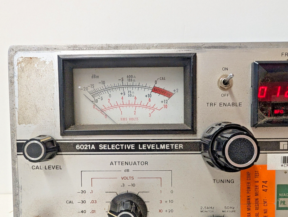 Rycom Instruments 6021A ~ Selective Levelmeter, Powers On, See Pictures