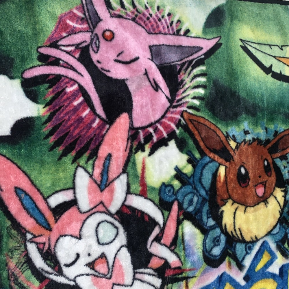 Eevee Eeveelution Blanket Pokemon 43”X 56”