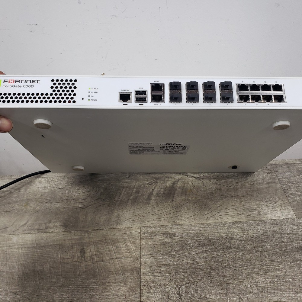 *Powers Up* Fortinet FortiGate 600D Network Security Firewall Appliance Switch