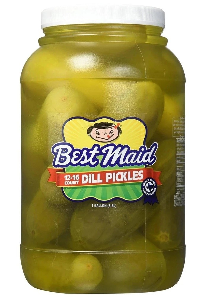 (2 PACK) Best Maid Dill Pickles – 1 Gallon Each.