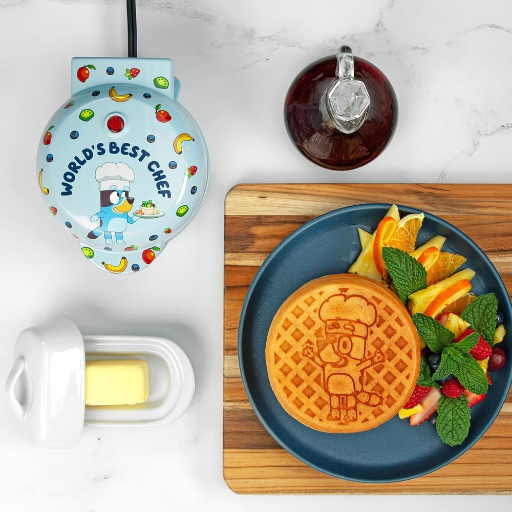 Mini Waffle Maker Fun Character Waffles Easy Clean for Breakfast