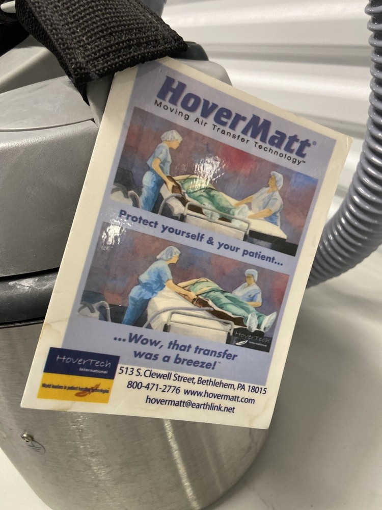 HoverTech HoverMatt AIR200G Air Patient Transfer System Pump with Cart