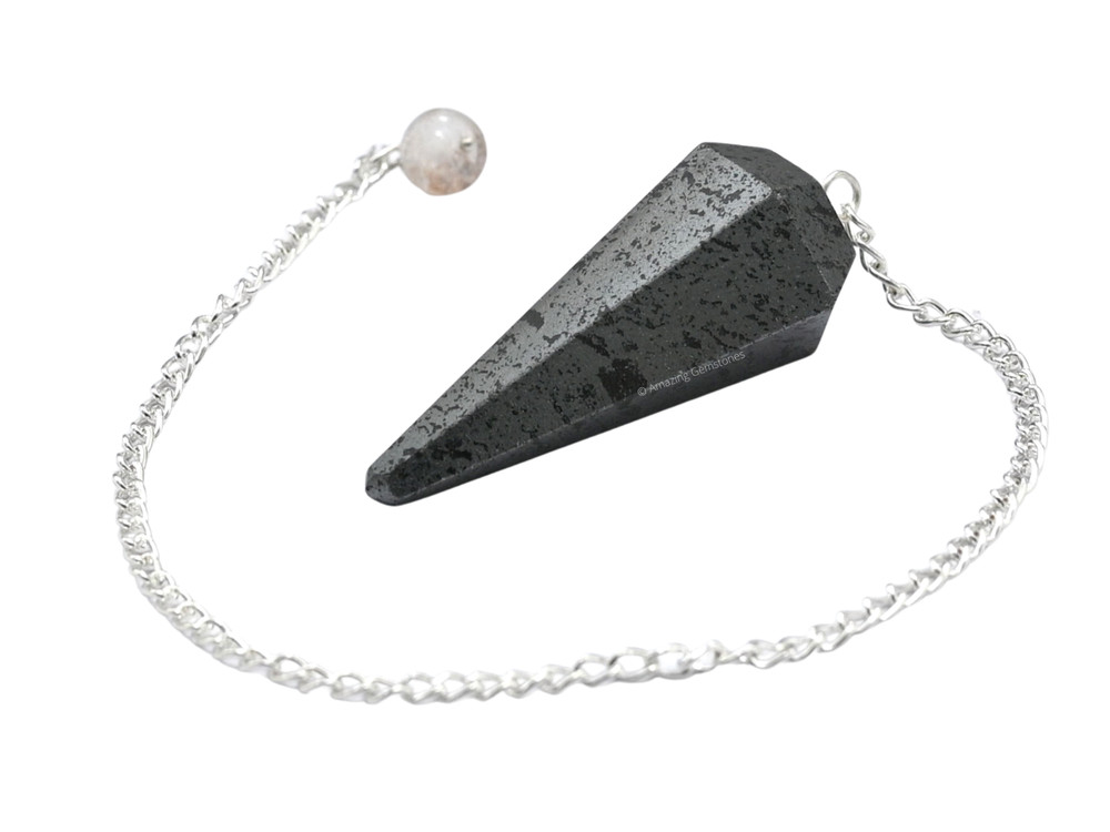 Hematite Dowsing Crystal Pendulum
