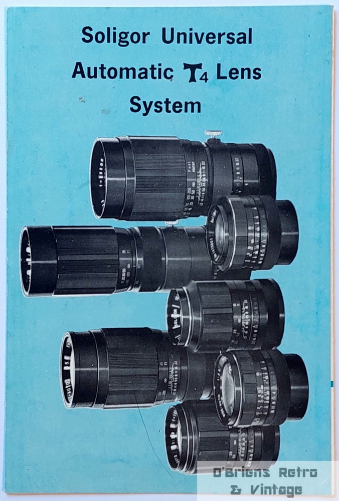 Soligor T4 Universal Automatic Lens System – Original Manual / Instructions