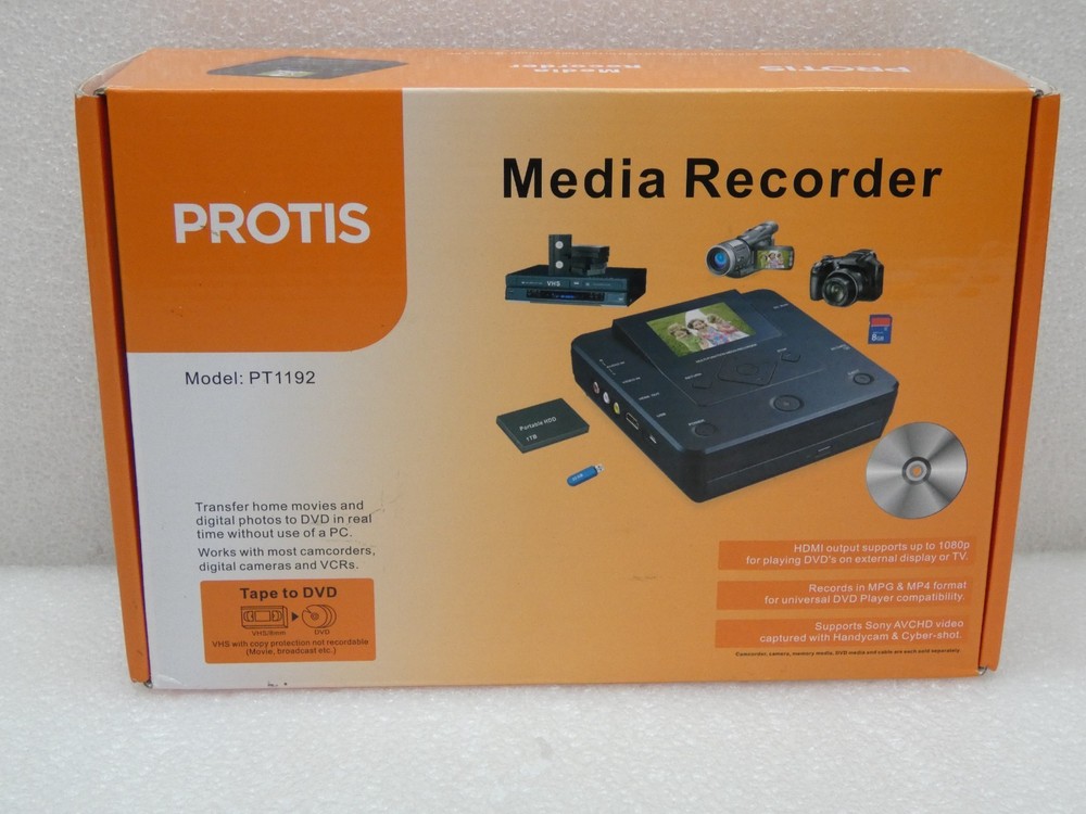 PROTIS Multi-function Media Recorder USB SD Card AV