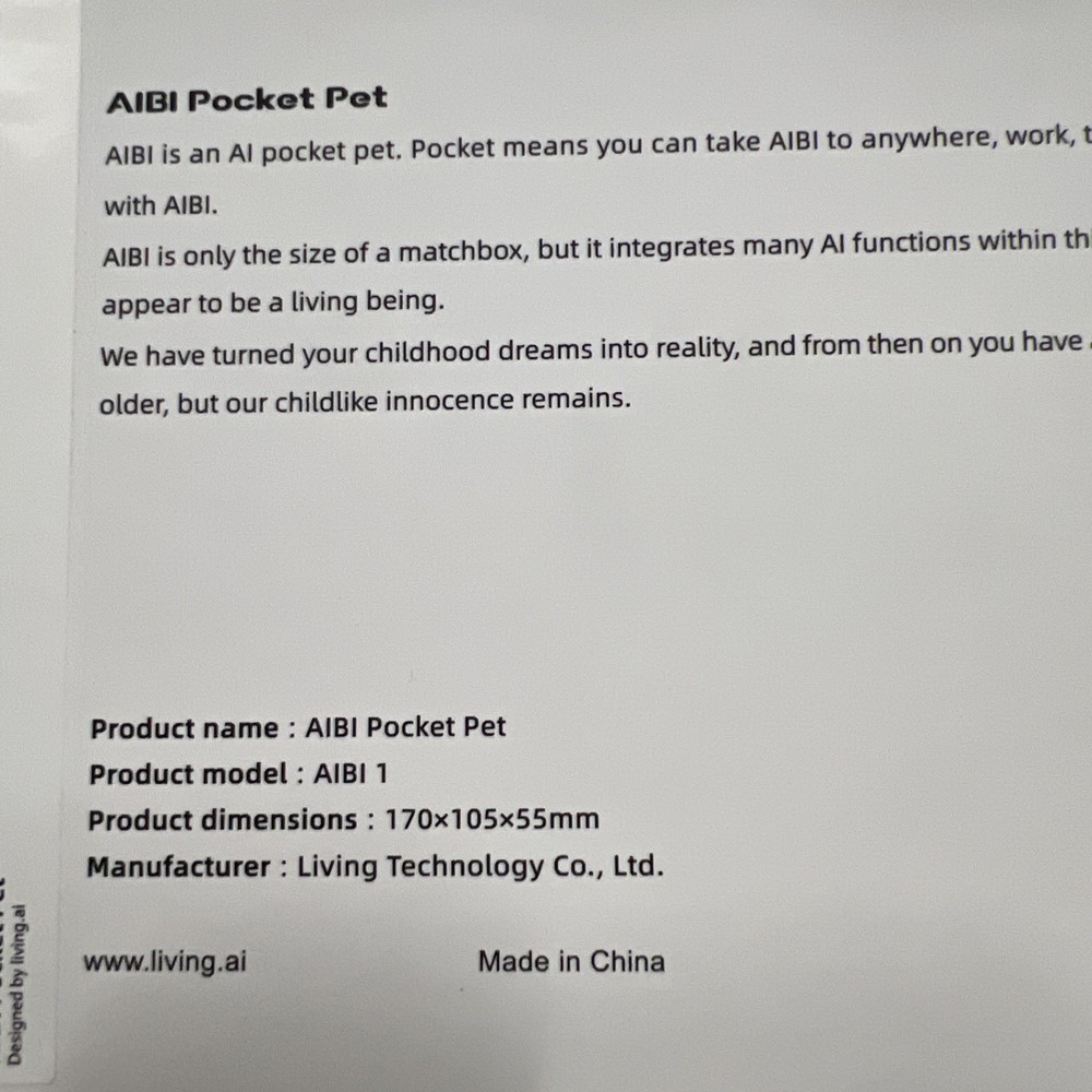 aibi pocket pet NEW