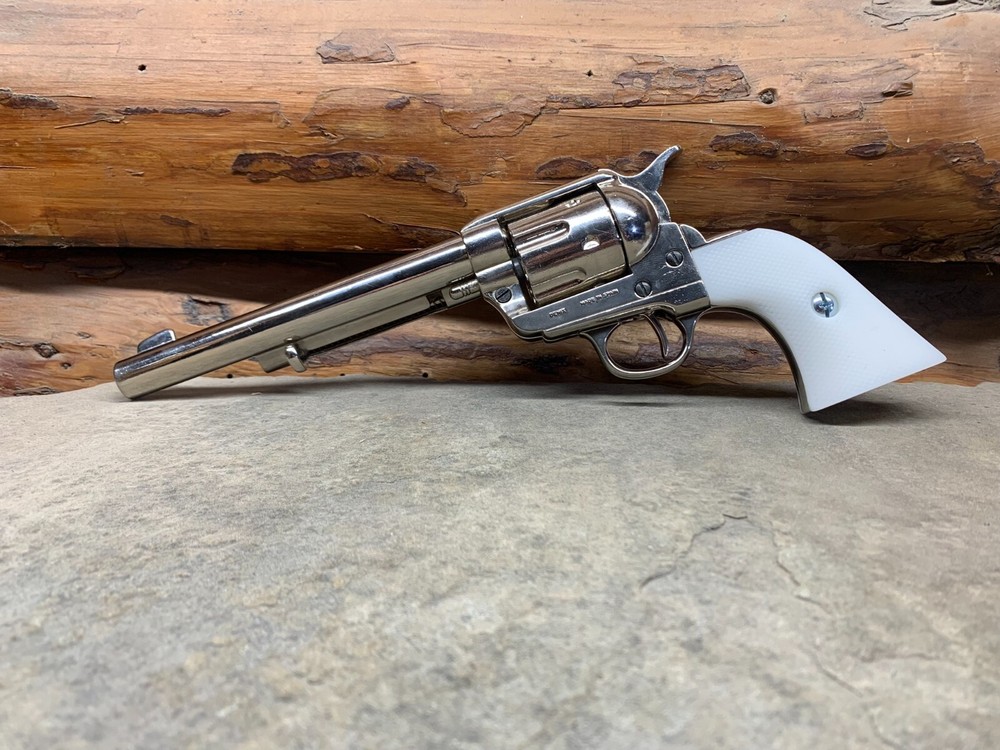 Denix M1873 Grip Handle Panel Pearl White Diamond Hatch w/Hardware Resin Polymer