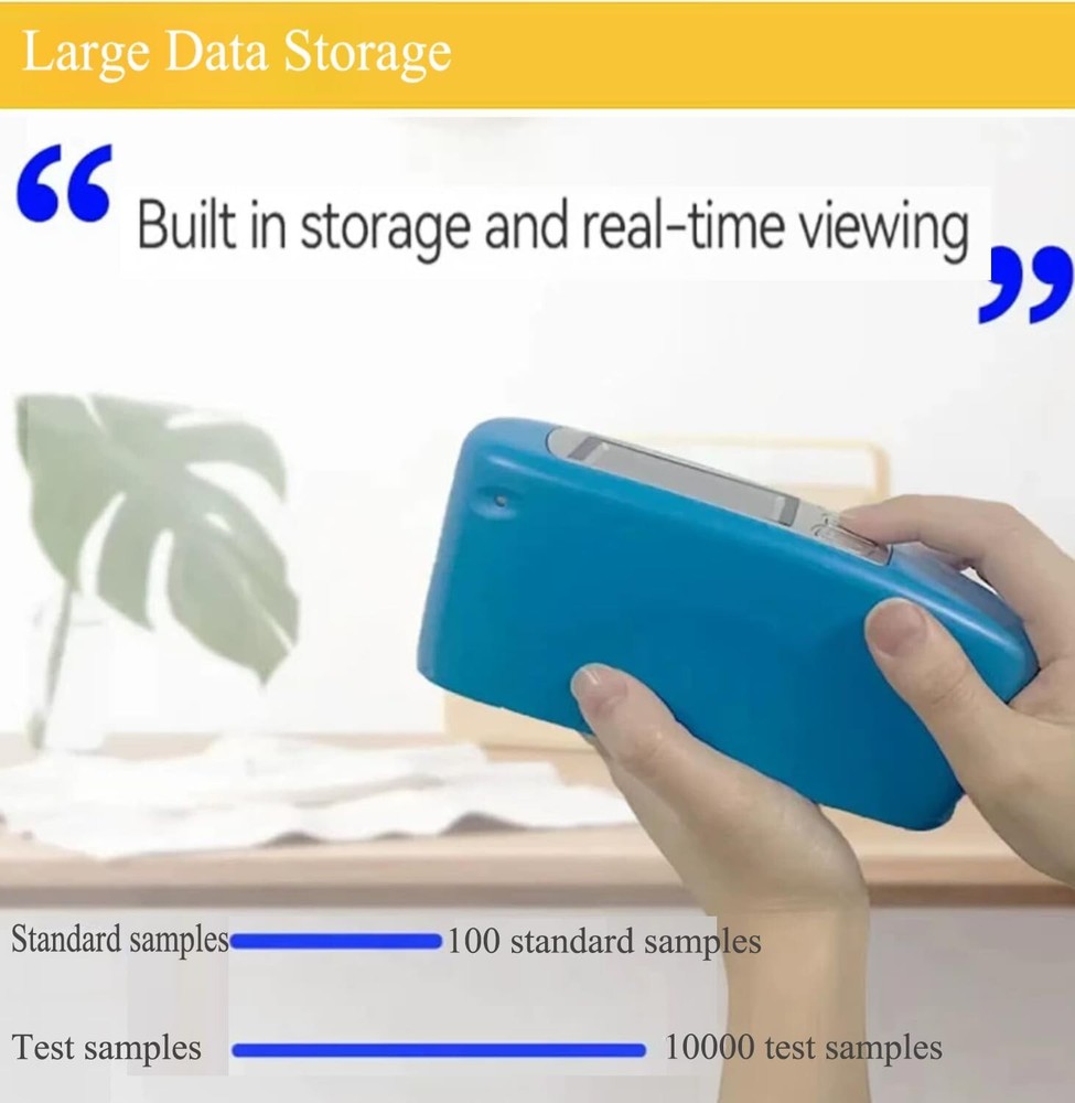 Glossmeter 60° Gloss Meter with Range 0 to 1000GU Data Storage Function