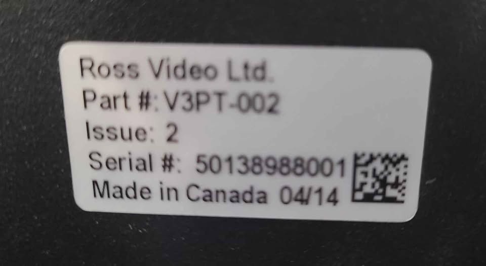 Ross Video Vision 3 Control Panel V3P-002