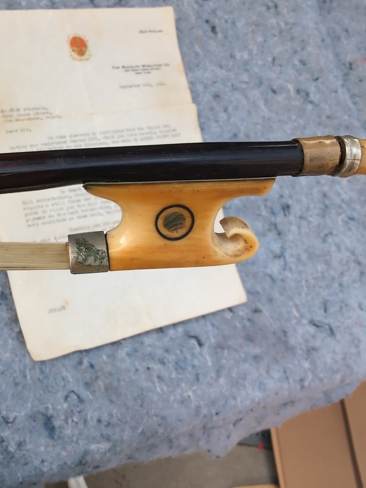 Vintage Violin Bow Has Small Fracture