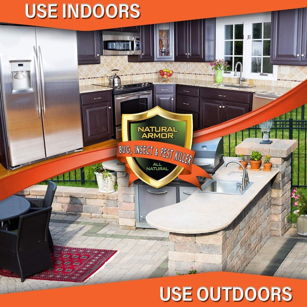 Natural Bug & Pest Killer Spray - 128 oz Eco-Friendly Solution for Home