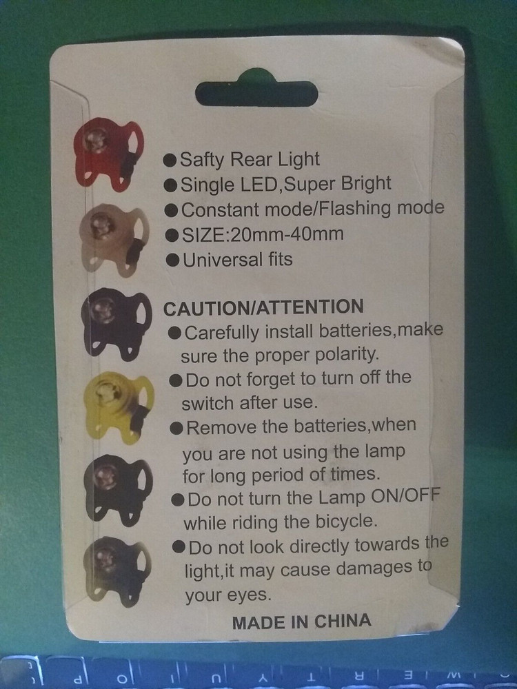 Safety Rear Light: BLUE