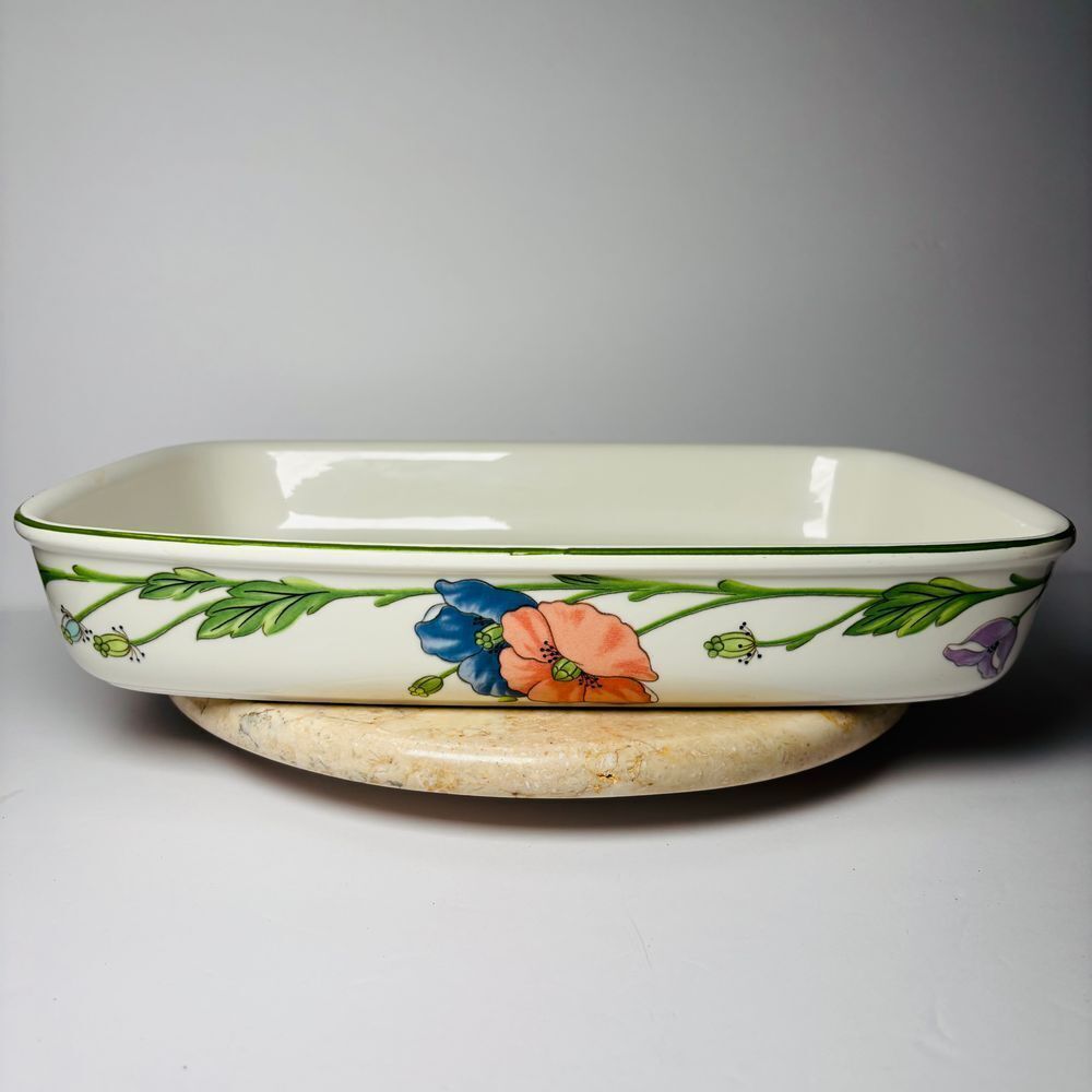 Villeroy & Boch Amapolo Rectangular Baking Dish Casserole 14" Germany Porcelain
