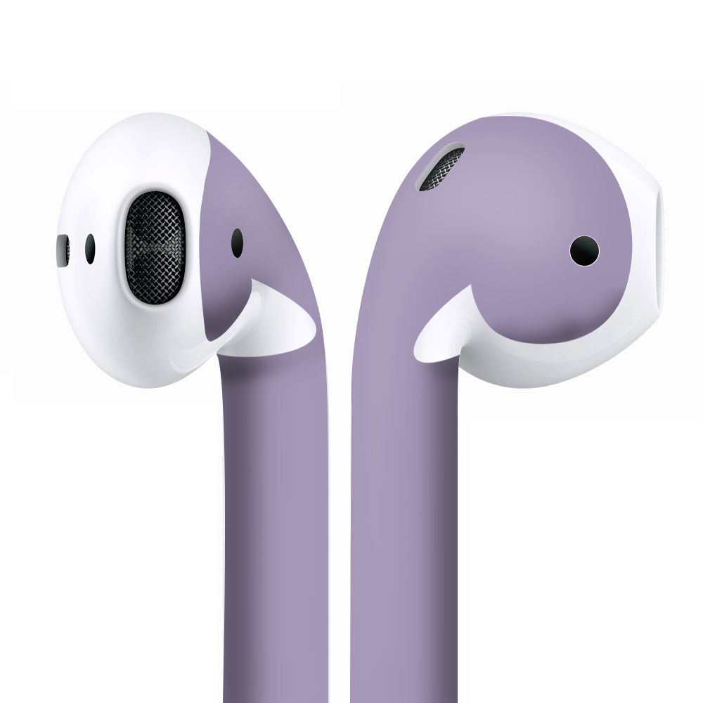 Skins Wraps compatible for Apple Airpods Solid Lavendar